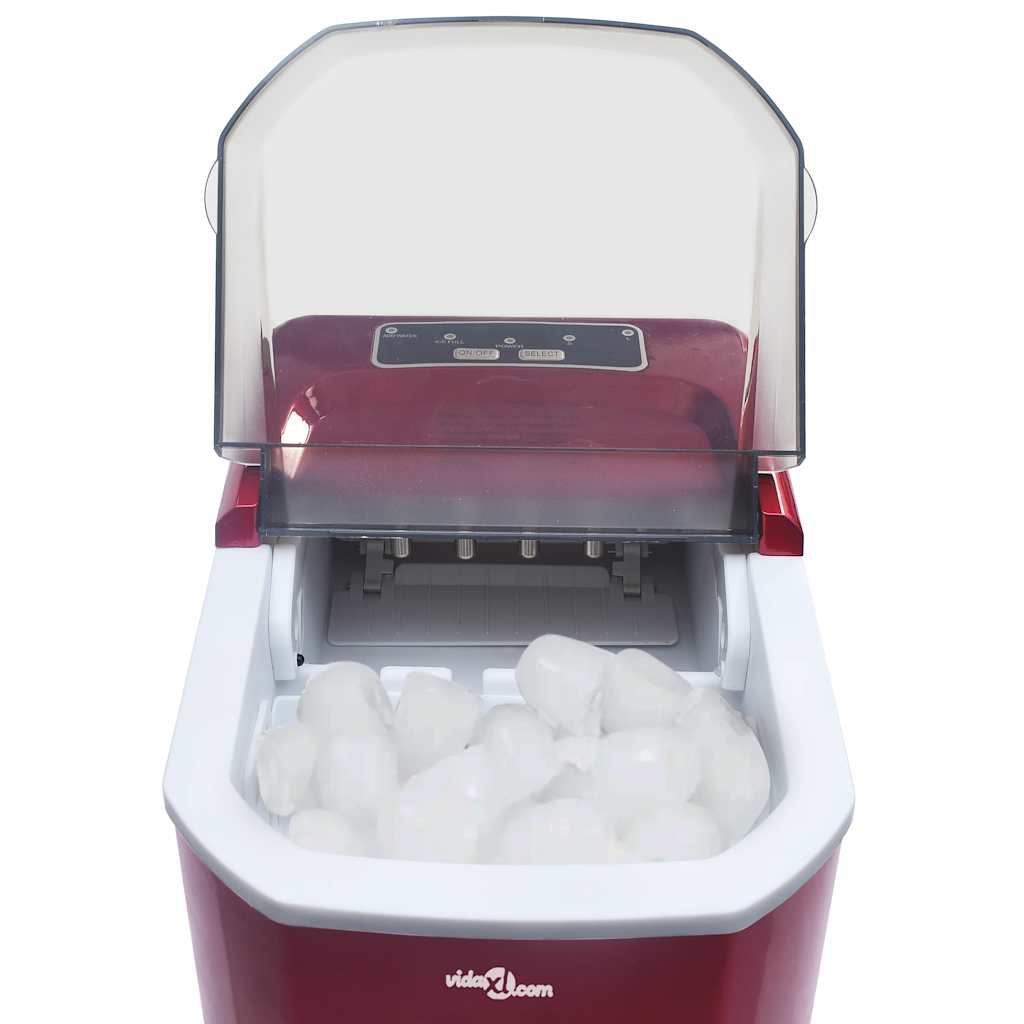 Isbitmaskin 1,4 L 15 kg / 24 t rød