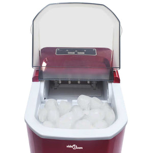 Isbitmaskin 1,4 L 15 kg / 24 t rød