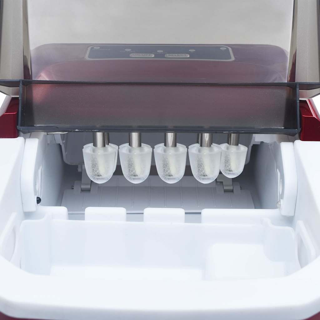 Isbitmaskin 1,4 L 15 kg / 24 t rød