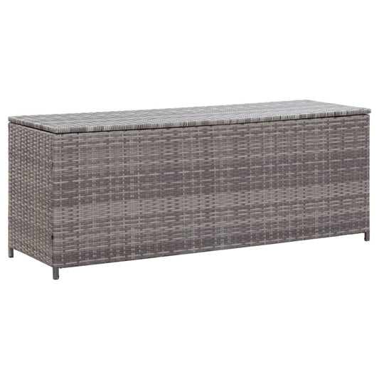 Cushion box 150x50x60 cm poly rattan grey