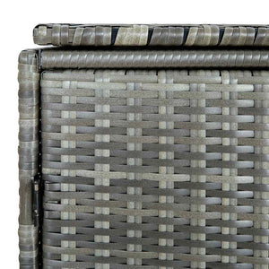 Garbage can shed poly rattan 148x77x111 cm anthracite