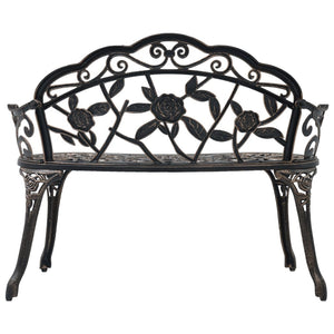 Bistrobenk 100 cm bronsestøpt aluminium