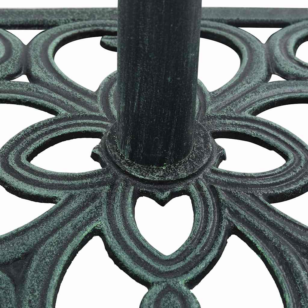 Parasollfot grønn 12 kg 49 cm støpejern