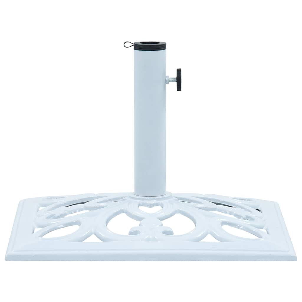 Parasollfot hvit 12 kg 49 cm støpejern