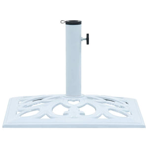 Parasollfot hvit 12 kg 49 cm støpejern