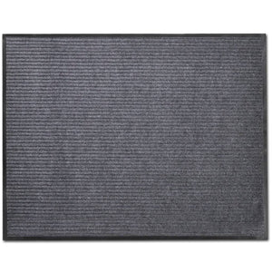 PVC Dørmatter 2 stk grå 90x60 cm