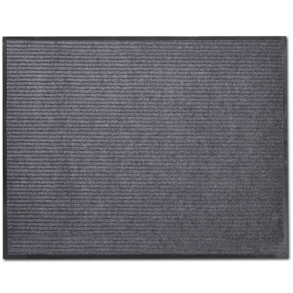 PVC Dørmatter 4 stk grå 90x60 cm
