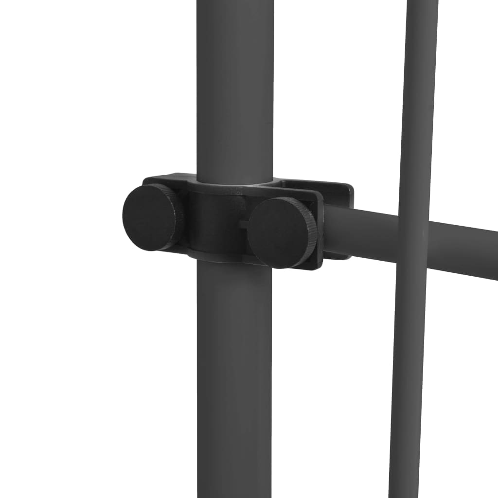 Manual retractable awning with LED 300 cm anthracite