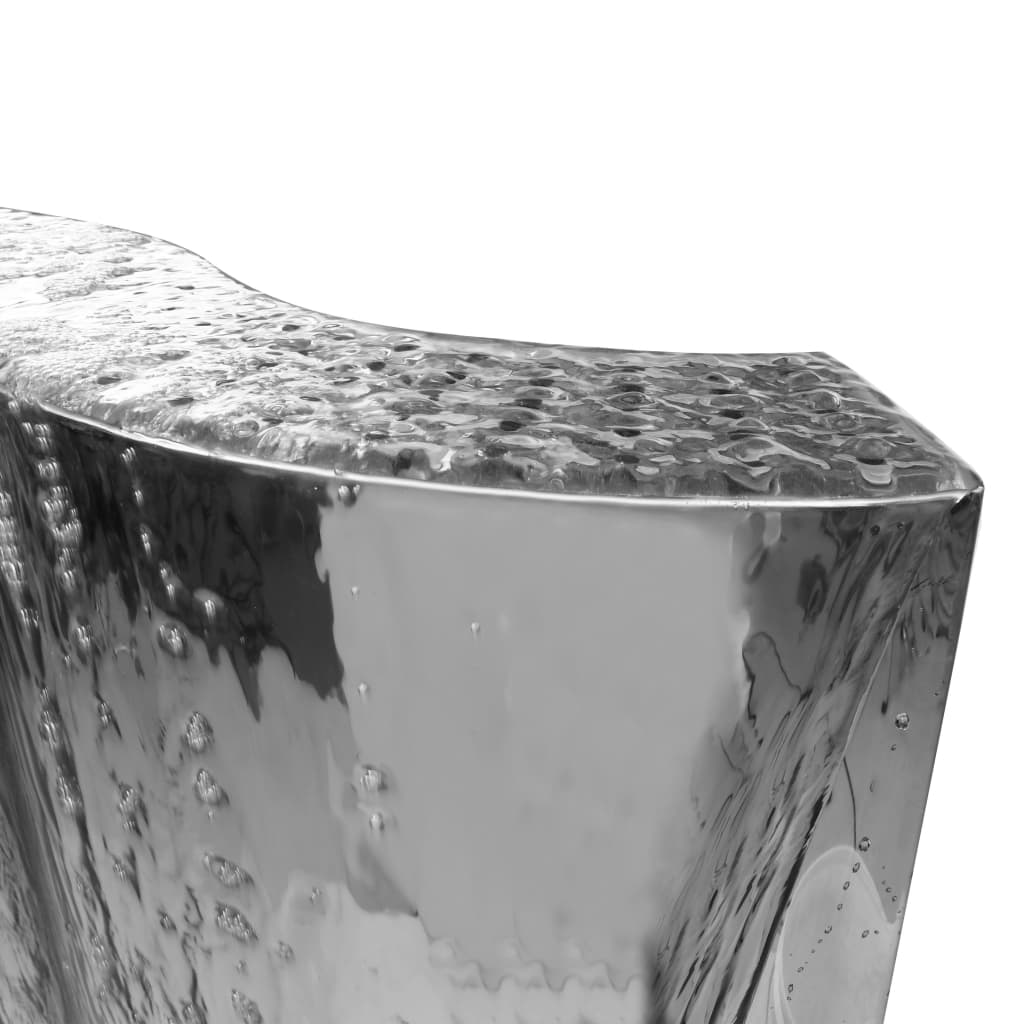 Garden fountain silver 60.2x37x122.1 cm stainless steel