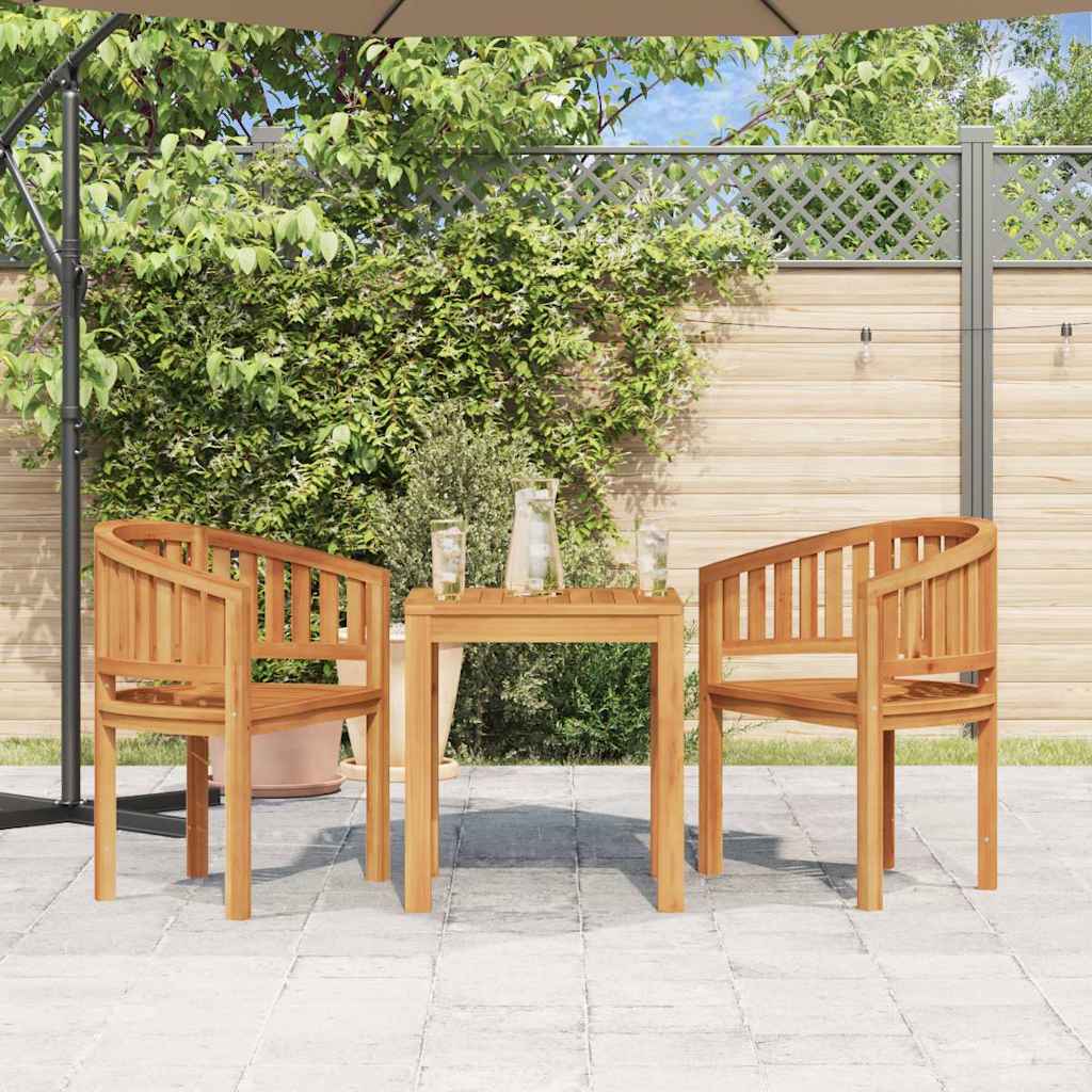 Stol bananformet heltre teak