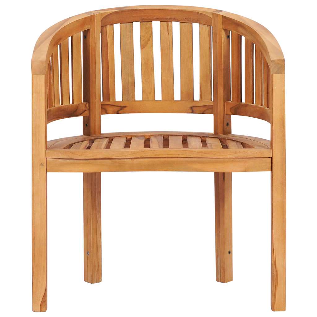 Stol bananformet heltre teak