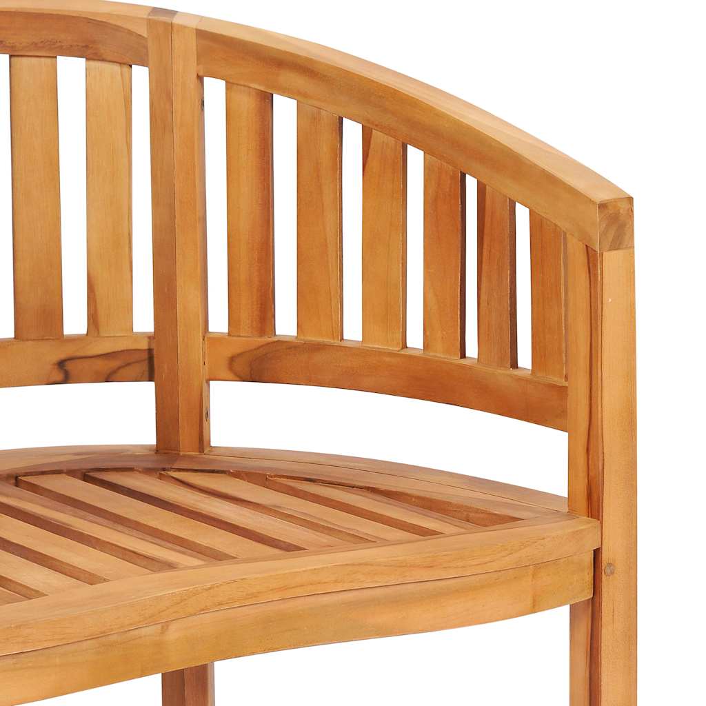 Stol bananformet heltre teak