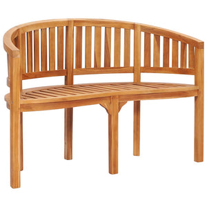 Benk bananformet 120 cm heltre teak