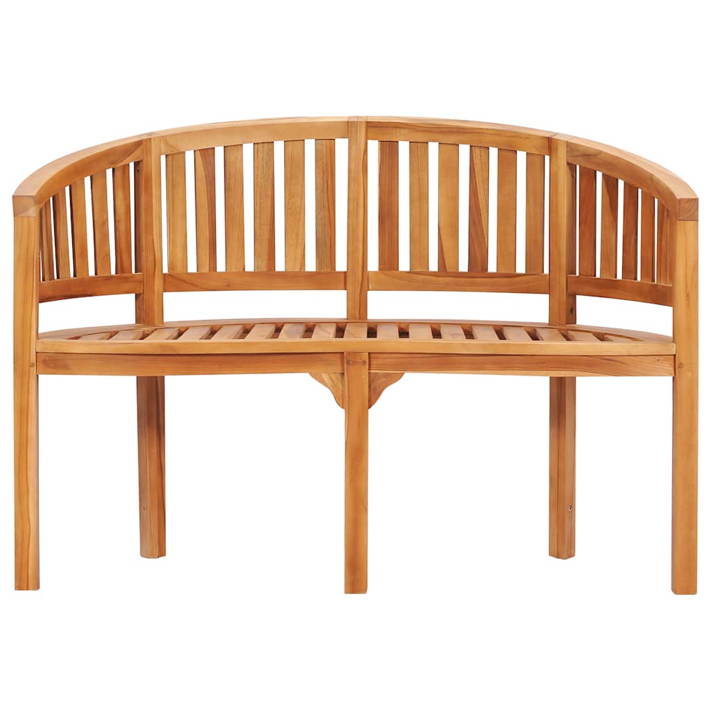 Benk bananformet 120 cm heltre teak