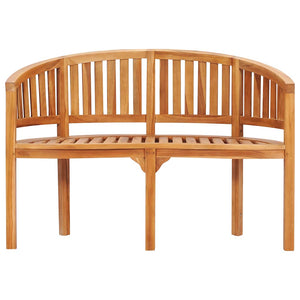 Benk bananformet 120 cm heltre teak
