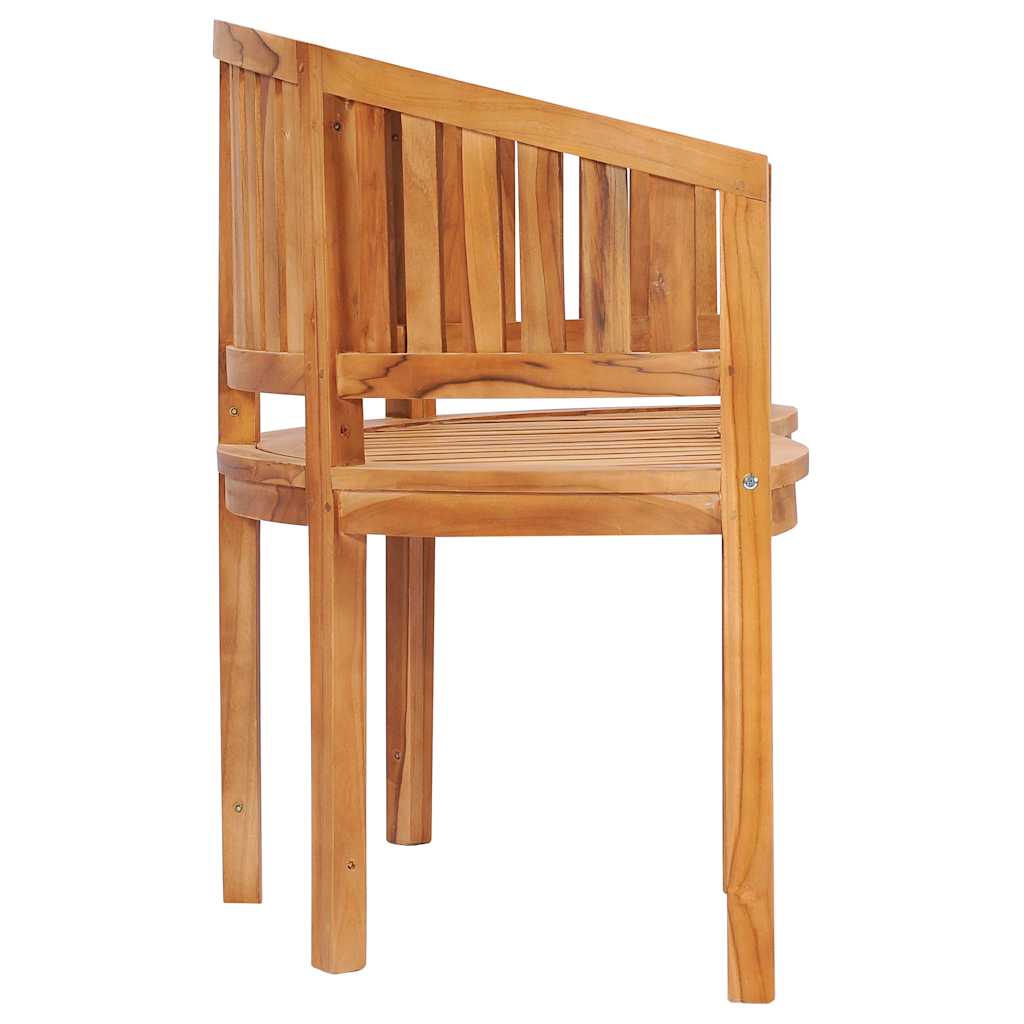 Benk bananformet 120 cm heltre teak