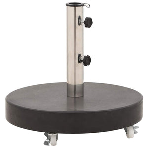Parasollfot granitt rund 30 kg svart