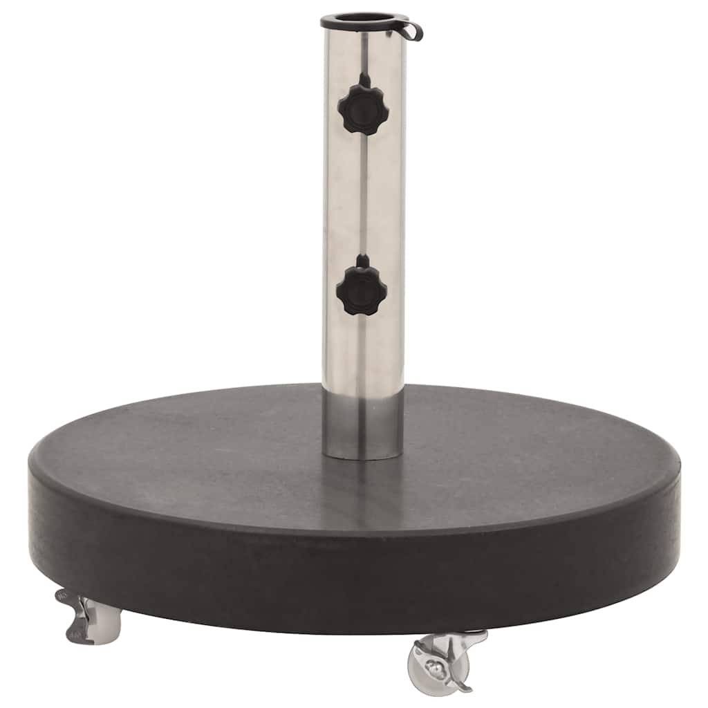 Parasollfot granitt rund 30 kg svart