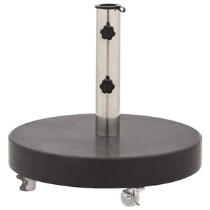 Parasollfot granitt rund 30 kg svart
