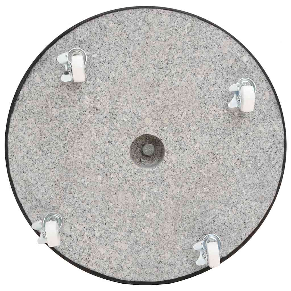 Parasollfot granitt rund 30 kg svart