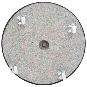 Parasollfot granitt rund 30 kg svart