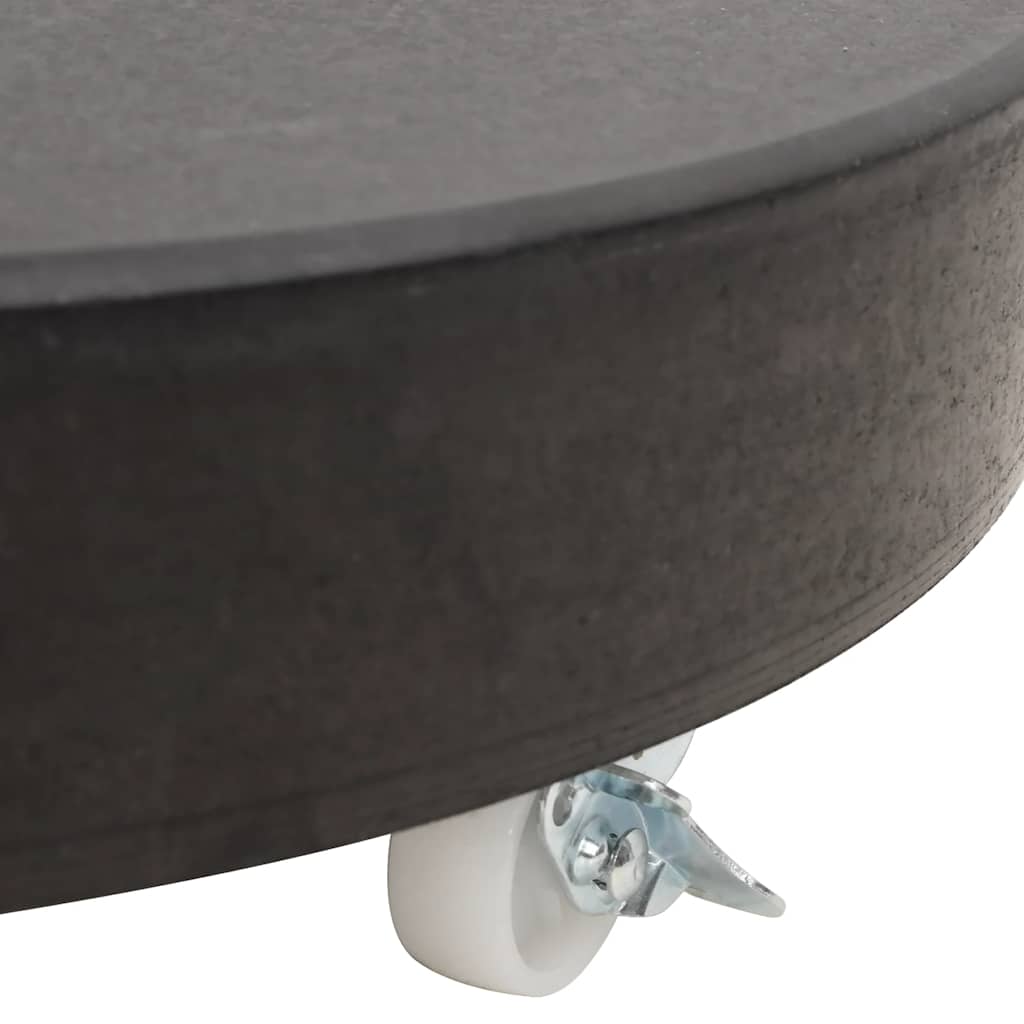 Parasollfot granitt rund 30 kg svart
