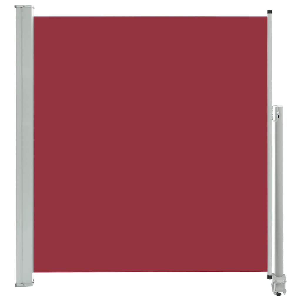 Uttrekkbar sidemarkise 140 x 300 cm rød