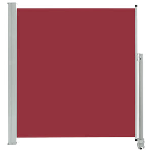 Uttrekkbar sidemarkise 140 x 300 cm rød