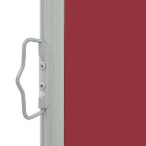 Uttrekkbar sidemarkise 140 x 300 cm rød