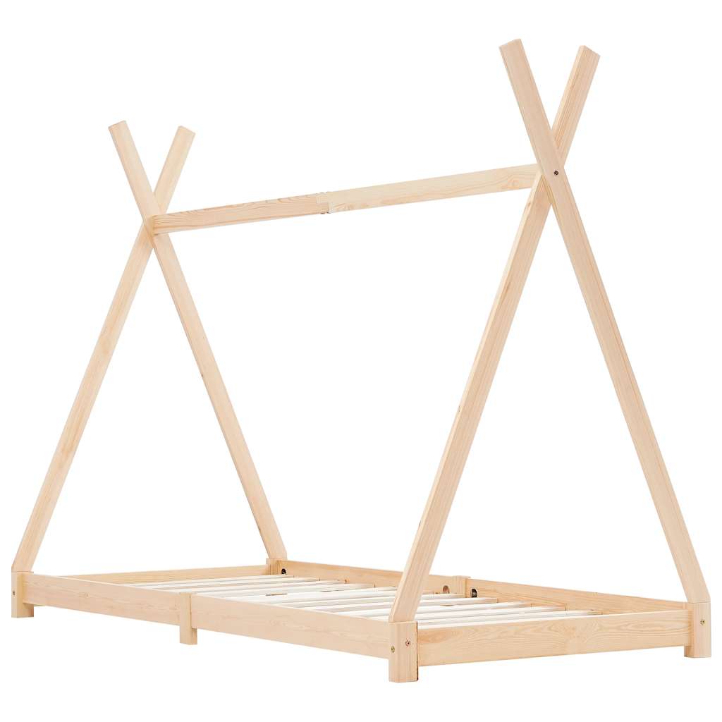 Sengeramme for barn heltre furu 90x200 cm