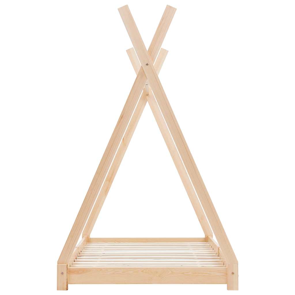 Sengeramme for barn heltre furu 90x200 cm