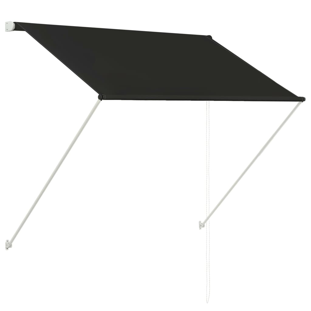 Uttrekkbar markise 100x150 cm antrasitt
