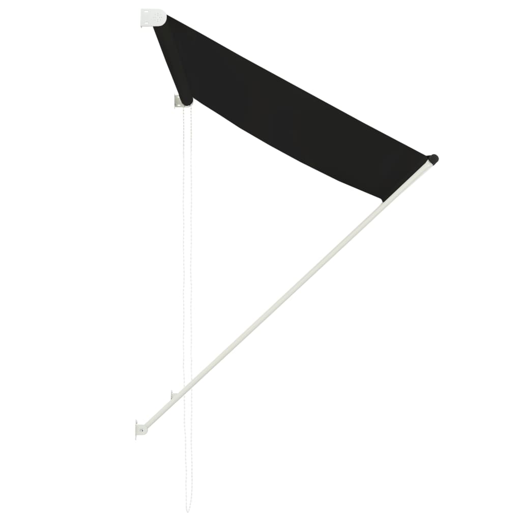 Uttrekkbar markise 100x150 cm antrasitt