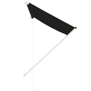 Uttrekkbar markise 100x150 cm antrasitt