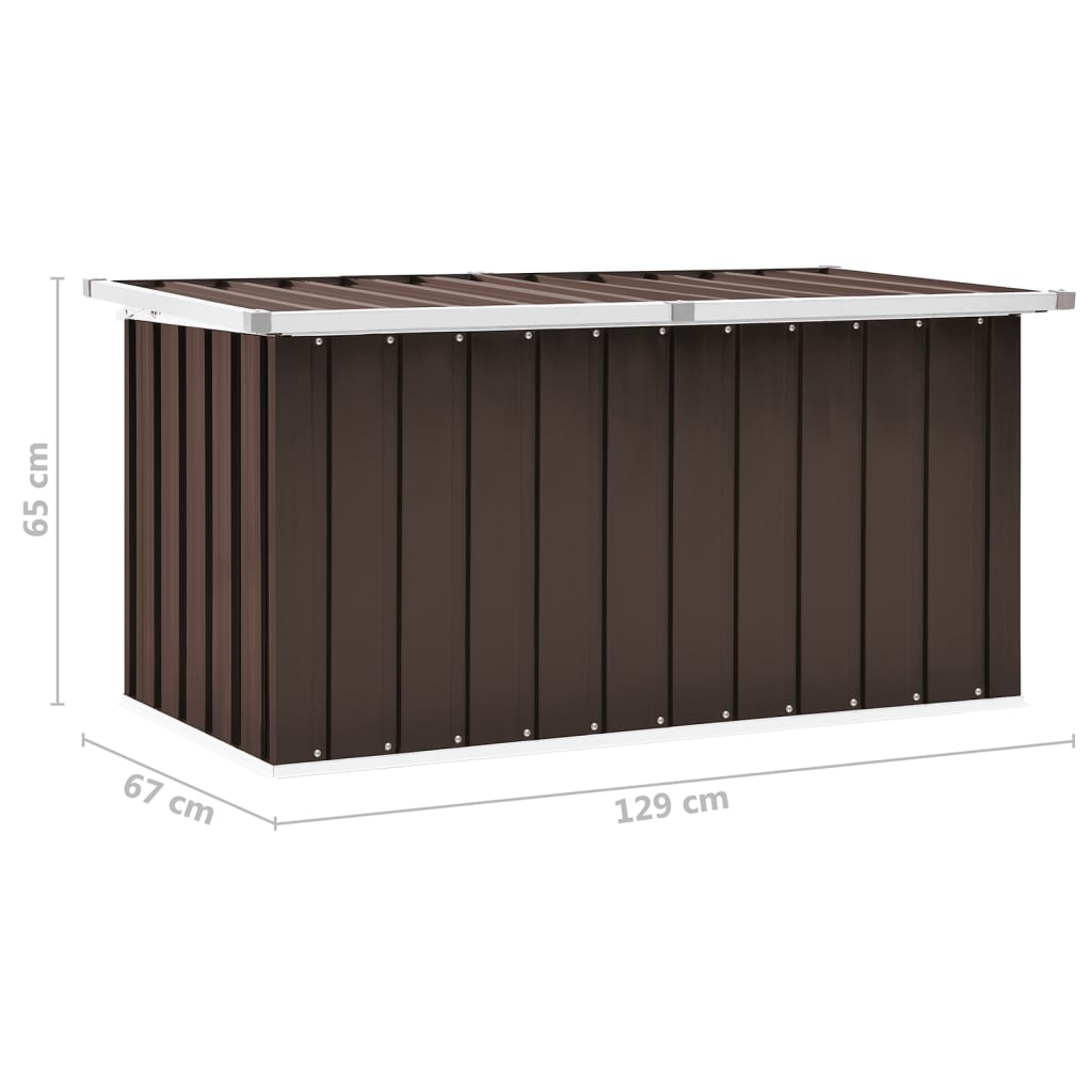 Storage box 129x67x65 cm brown