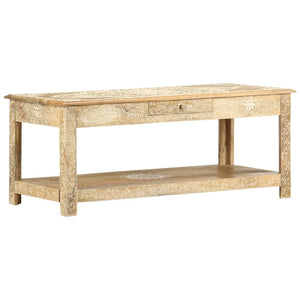 Salongbord 110x50x45 cm håndmalt heltre mango
