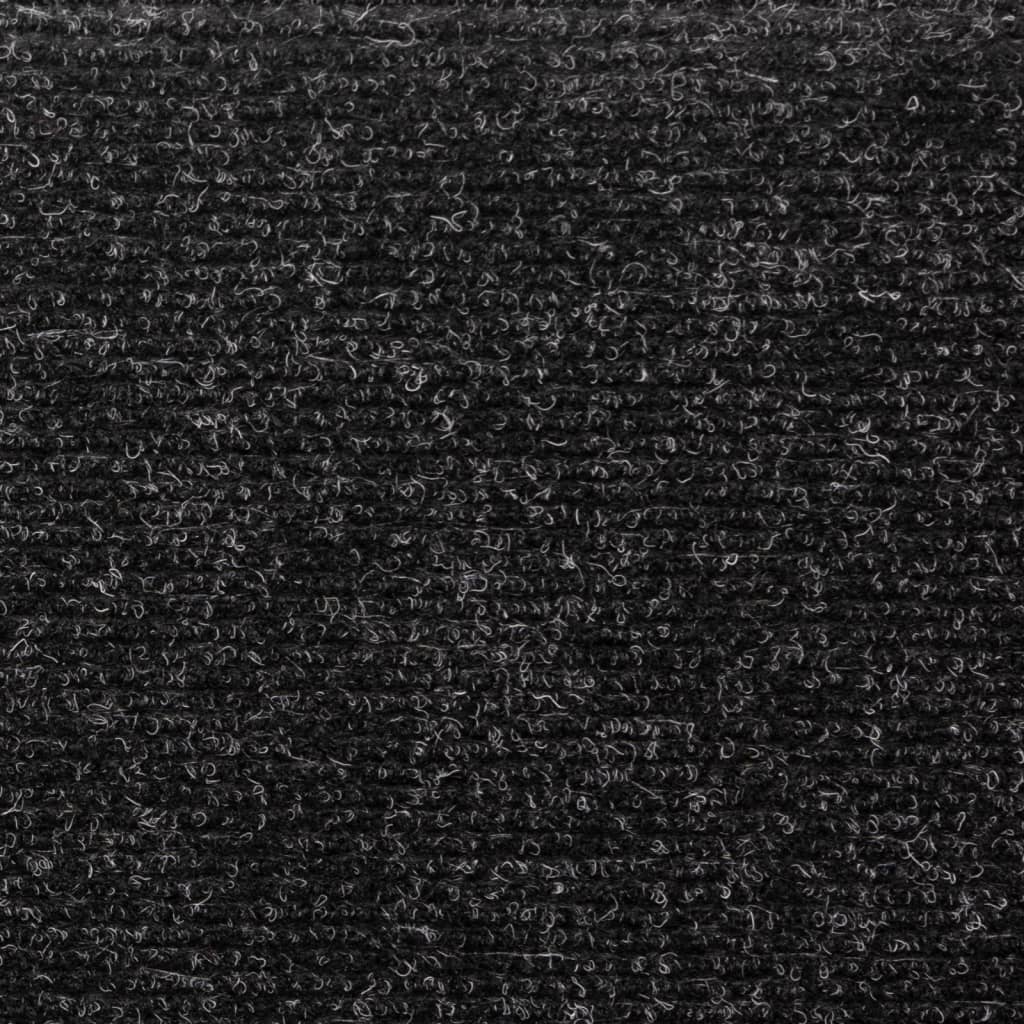 Trappematter 15 stk nålestempel 65x21x4 cm svart