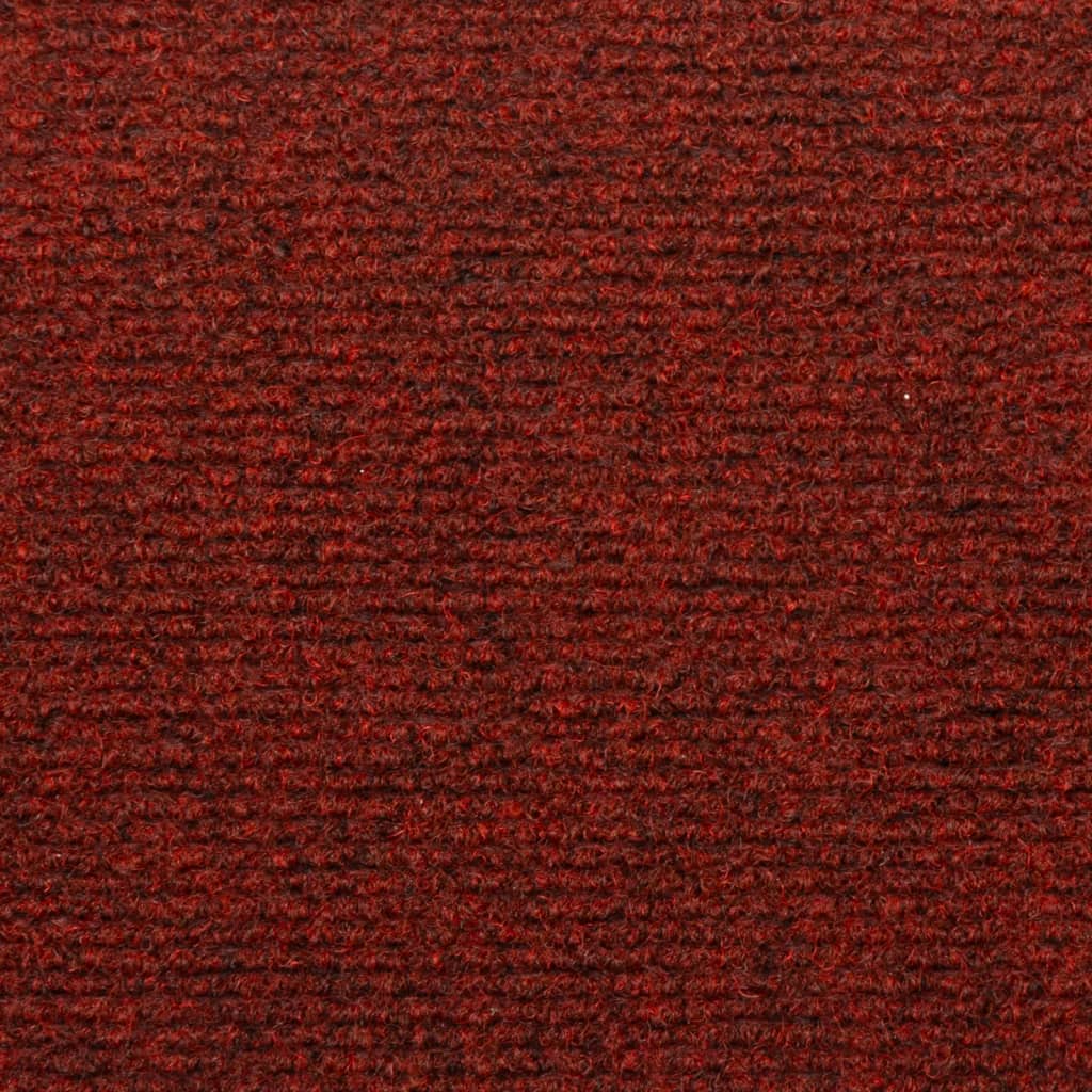 Trappematter 15 stk nålestempel 65x21x4 cm rød