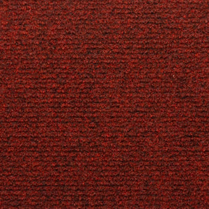 Trappematter 15 stk nålestempel 65x21x4 cm rød
