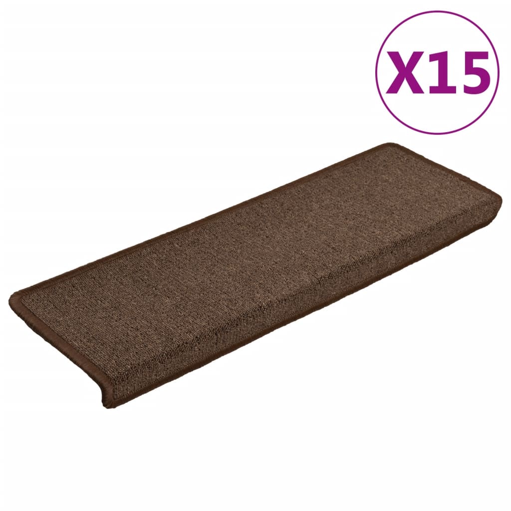 Trappetrinnstepper 15 stk 65x21x4 cm brun