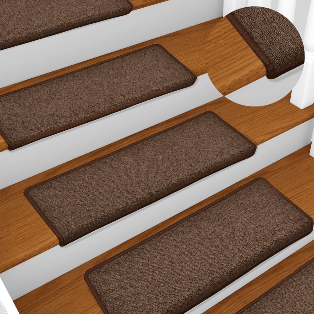 Trappetrinnstepper 15 stk 65x21x4 cm brun