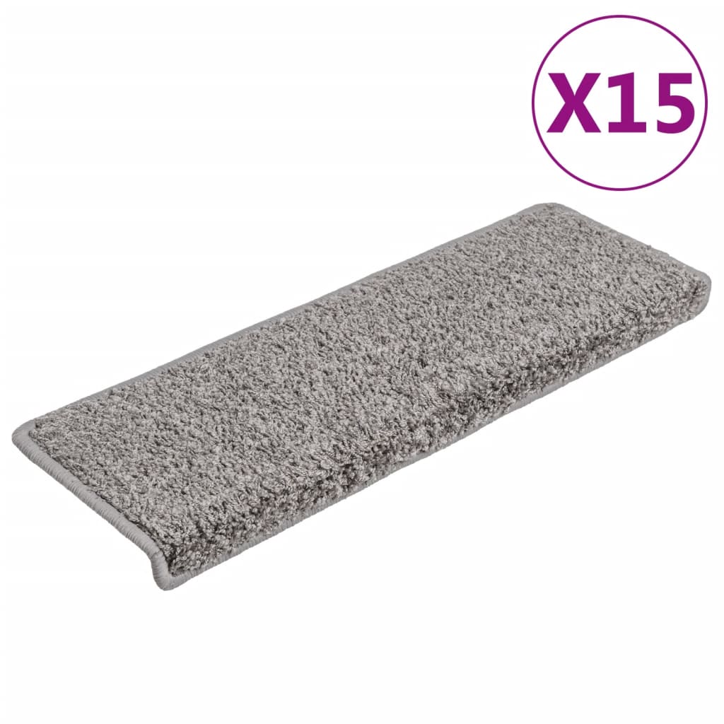 Trappetrinnstepper 15 stk 65x21x4 cm grå