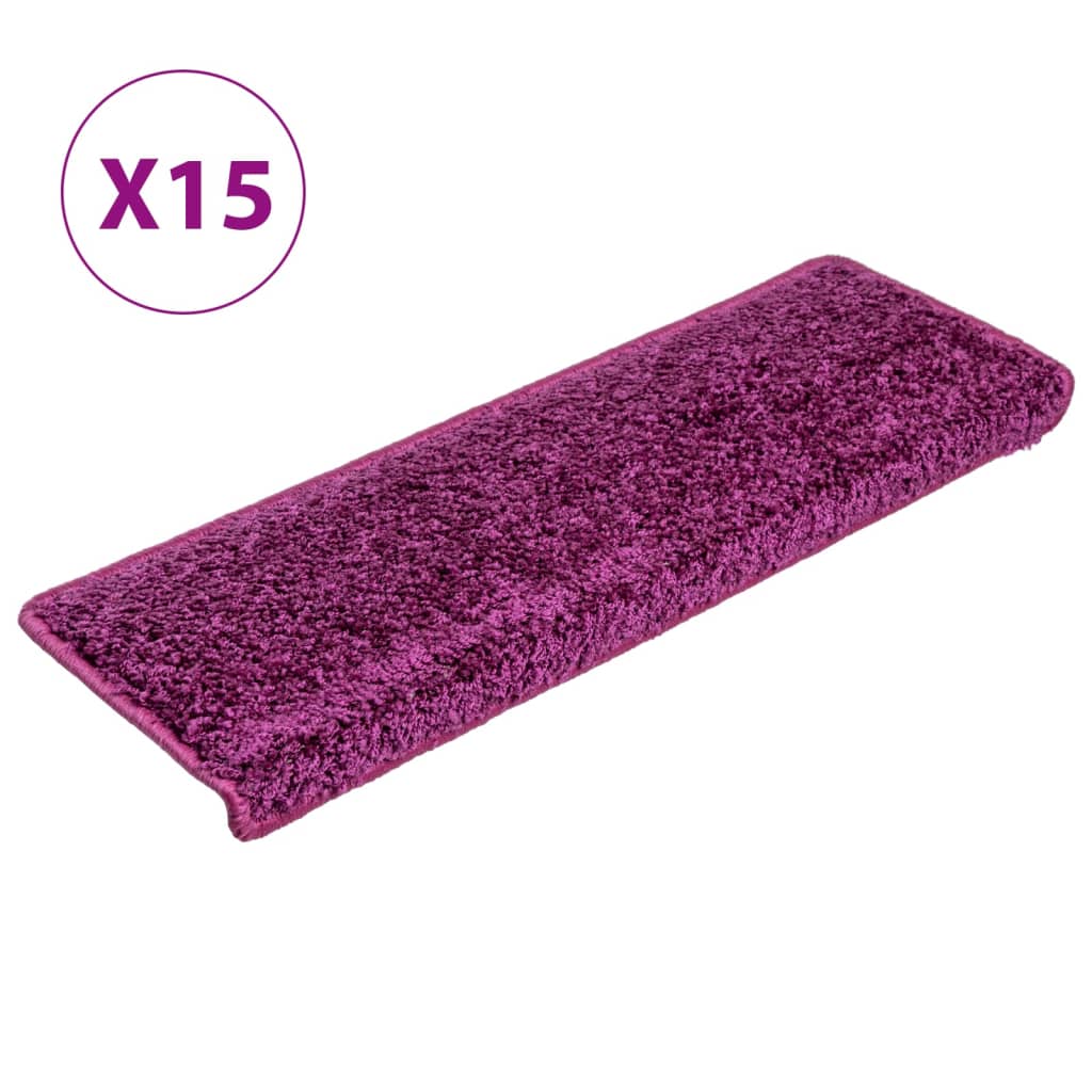 Trappetrinnstepper 15 stk 65x21x4 cm fiolett