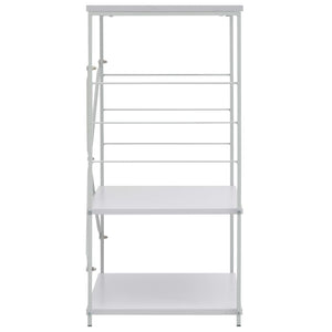 Hylle til mikrobølgeovn hvit 60x39,6x79,5 cm konstruert tre