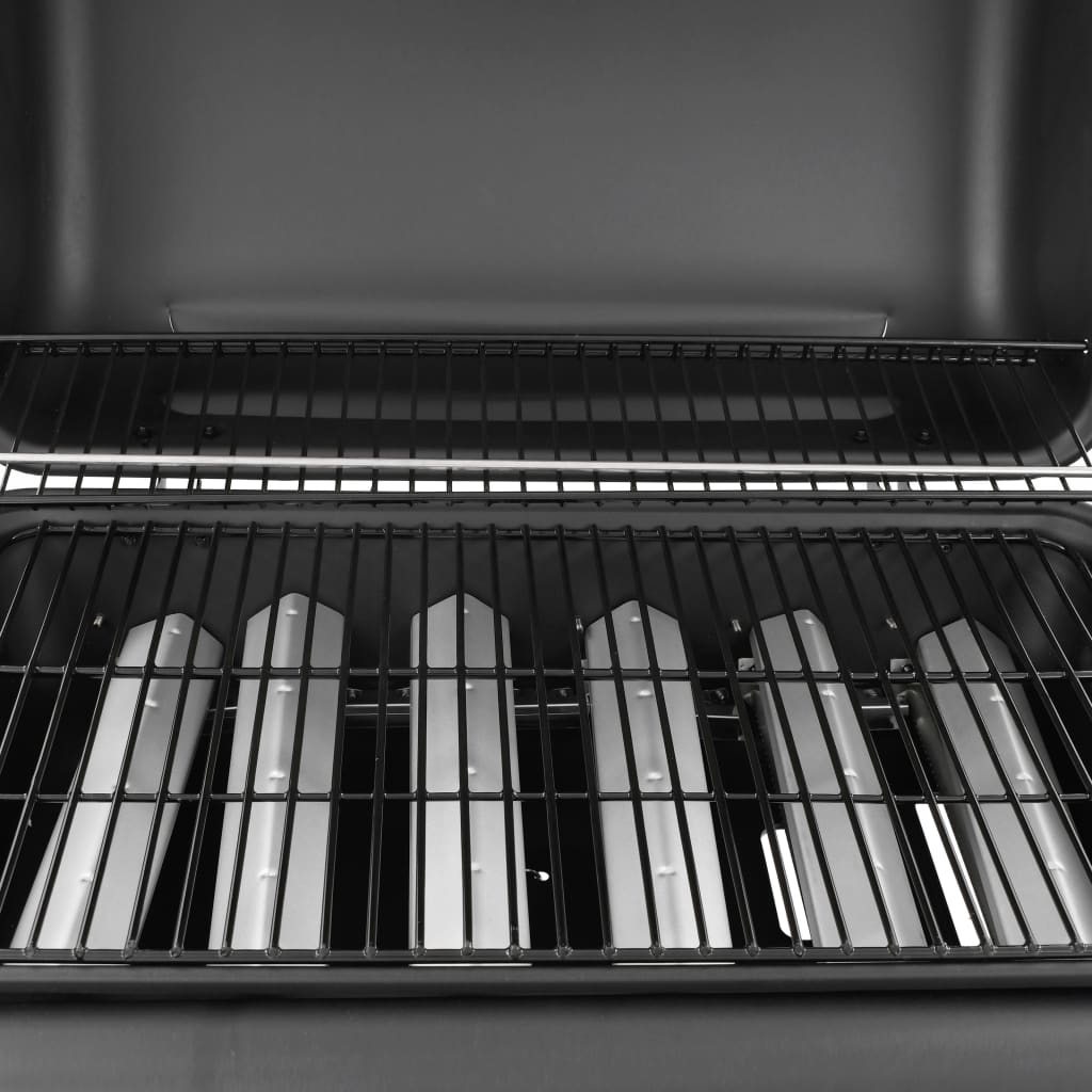 Gassgrill med 6 brennere svart