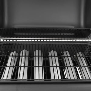 Gassgrill med 6 brennere svart