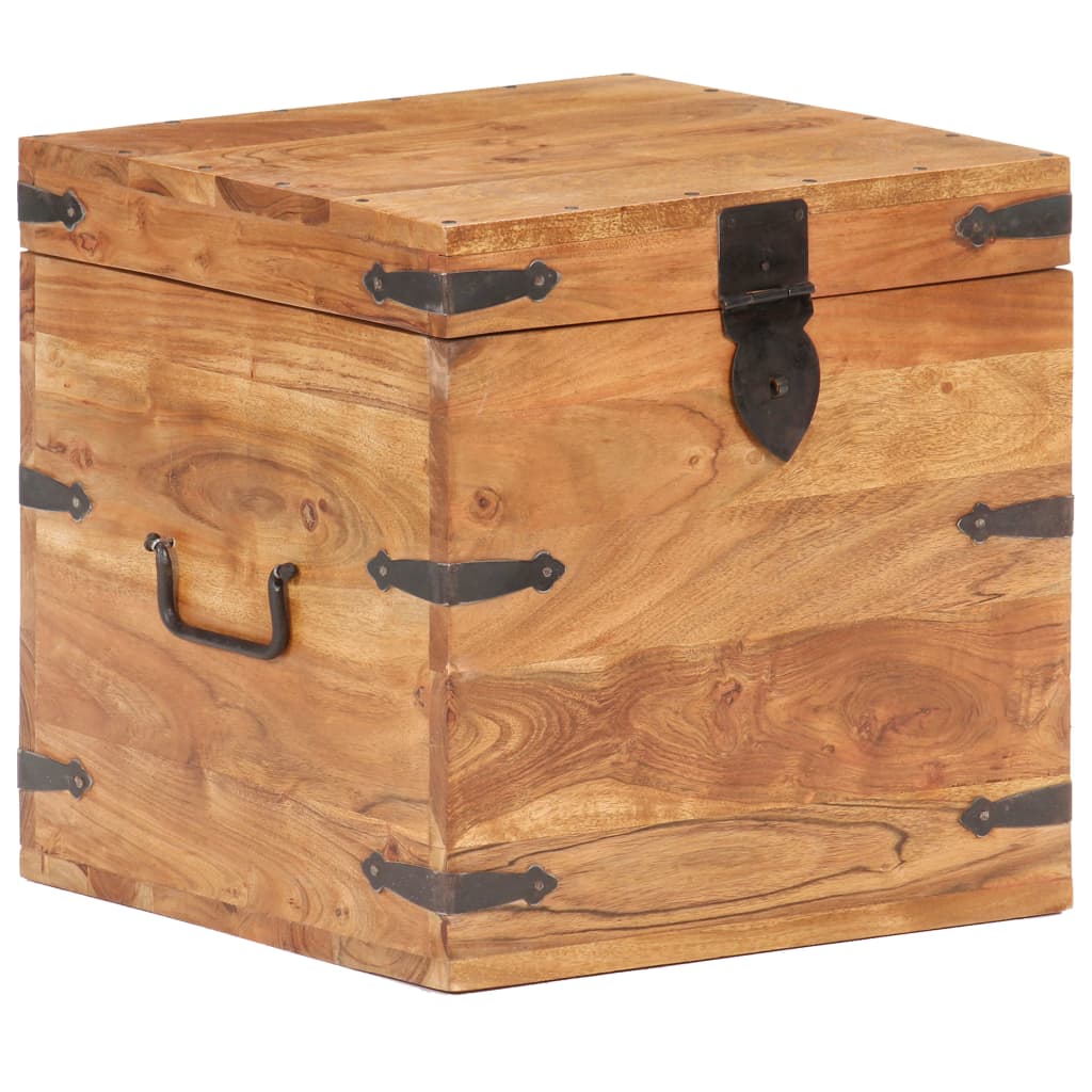 Kiste 40x40x40 cm heltre akasie