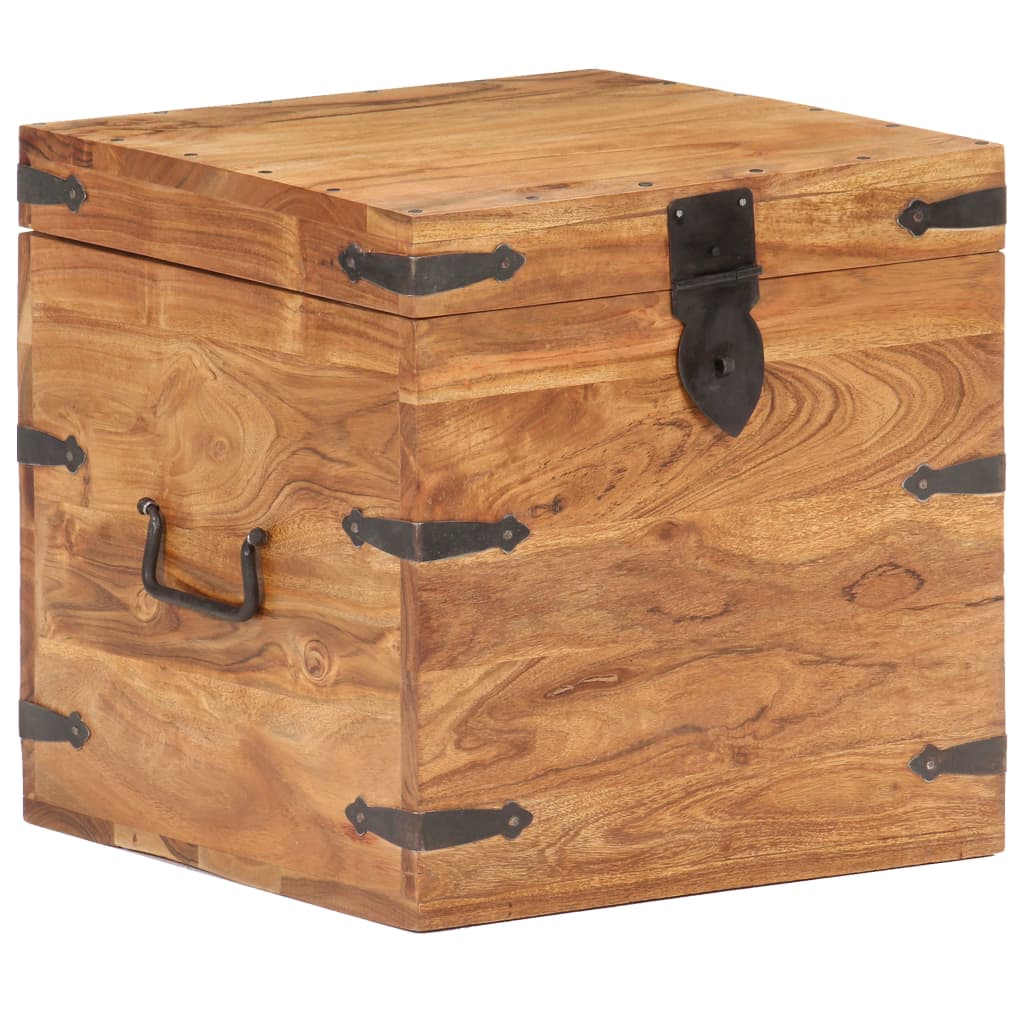 Kiste 40x40x40 cm heltre akasie
