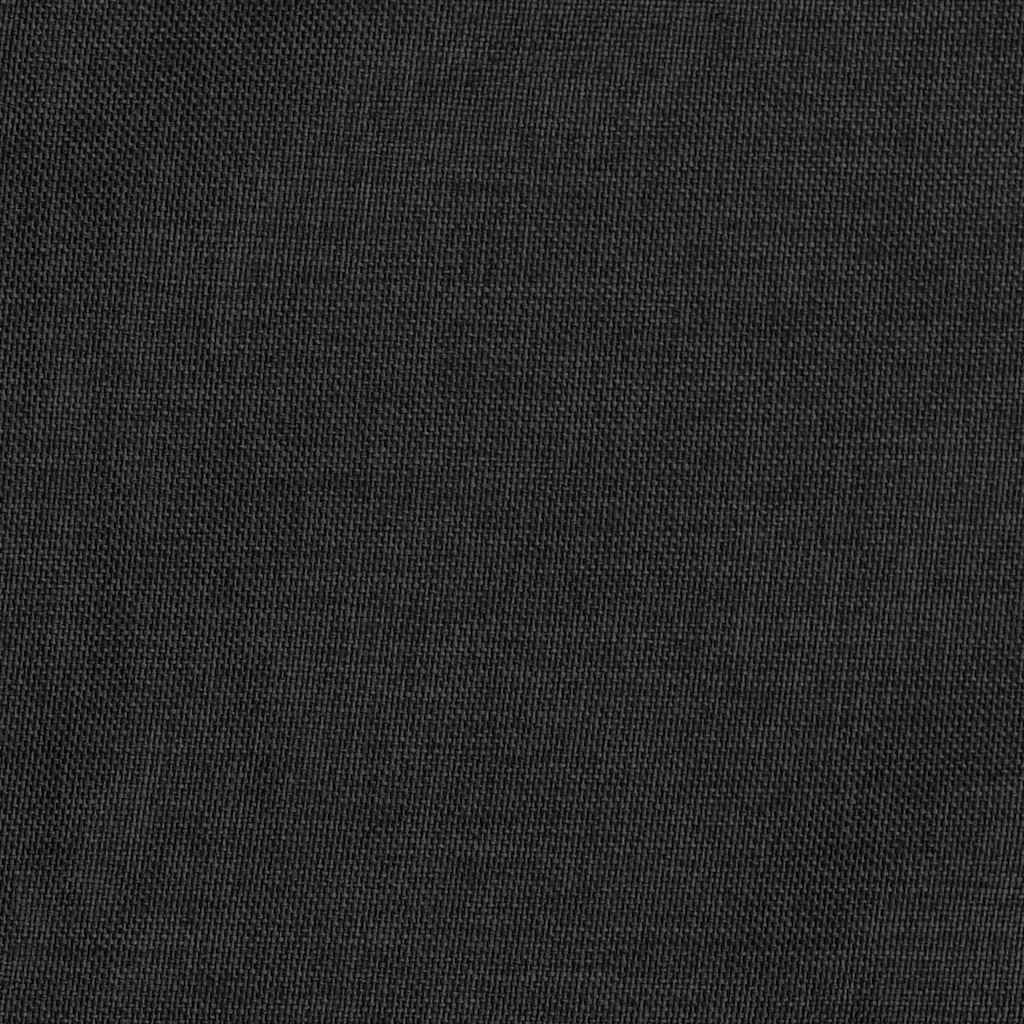 Lystette gardiner med maljer og lin-design antrasitt 290x245 cm