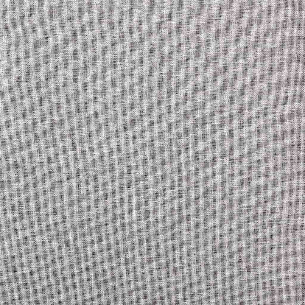 Lystette gardiner med maljer og lin-design 2 stk grå 140x225 cm